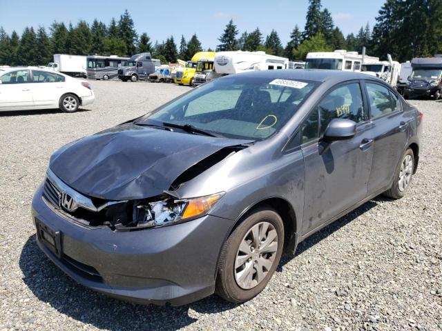 Photo 2 from auction – 2012 HONDA CIVIC LX with VIN 19XFB2F5XCE325432