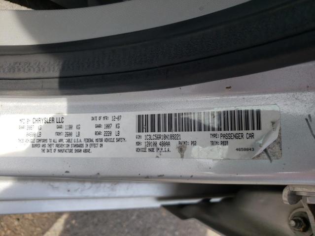 Photo 10 from auction – 2008 CHRYSLER SEBRING TO with VIN 1C3LC56R18N189221