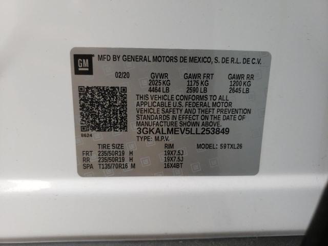Photo 10 from auction – 2020 GMC TERRAIN SL with VIN 3GKALMEV5LL253849