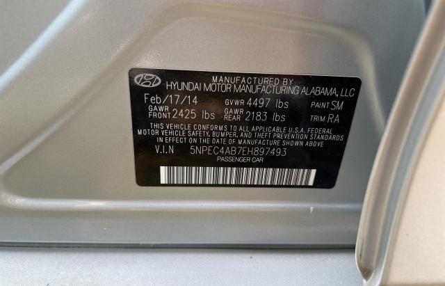 Photo 10 from auction – 2014 HYUNDAI SONATA SE with VIN 5NPEC4AB7EH897493