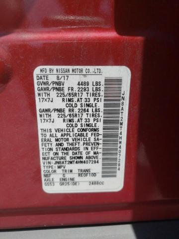 Photo 10 from auction – 2017 NISSAN ROGUE S with VIN JN8AT2MT4HW407294