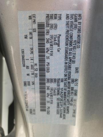 Photo 10 from auction – 2015 FORD FOCUS S with VIN 1FADP3E23FL323948