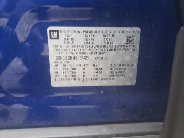 Photo 10 from auction – 2017 CHEVROLET TRAX 1LT with VIN 3GNCJLSB1HL165426