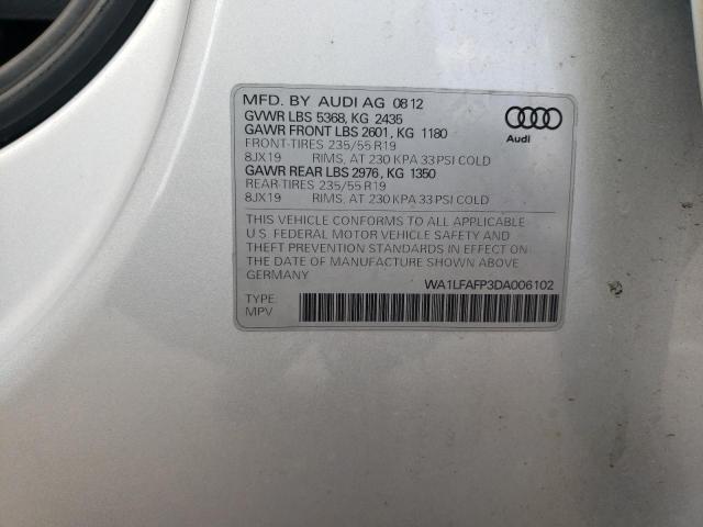 Photo 10 from auction – 2013 AUDI Q5 PREMIUM with VIN WA1LFAFP3DA006102