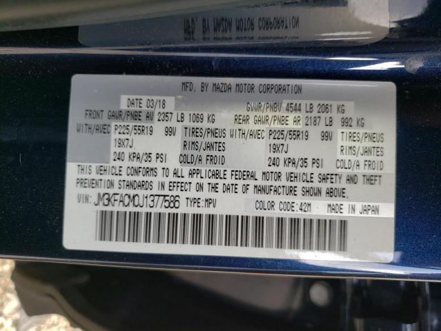 Photo 10 from auction – 2018 MAZDA CX-5 TOURI with VIN JM3KFACM0J1377586