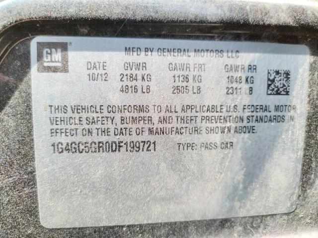 Фото 10 с аукциона – 2013 BUICK LACROSSE с VIN 1G4GC5GR0DF199721