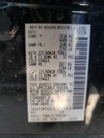 Photo 10 from auction – 2016 NISSAN ROGUE S with VIN 5N1AT2MTXGC805553