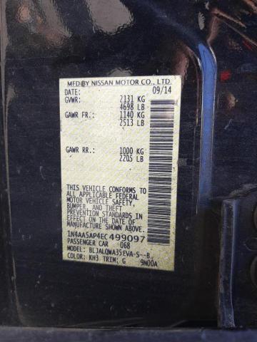 Photo 10 from auction – 2014 NISSAN MAXIMA S with VIN 1N4AA5AP4EC499097