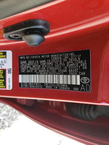 Photo 10 from auction – 2017 TOYOTA COROLLA L with VIN 2T1BURHE3HC834413