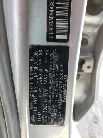 Photo 10 from auction – 2013 KIA RIO LX with VIN KNADM4A33D6200523