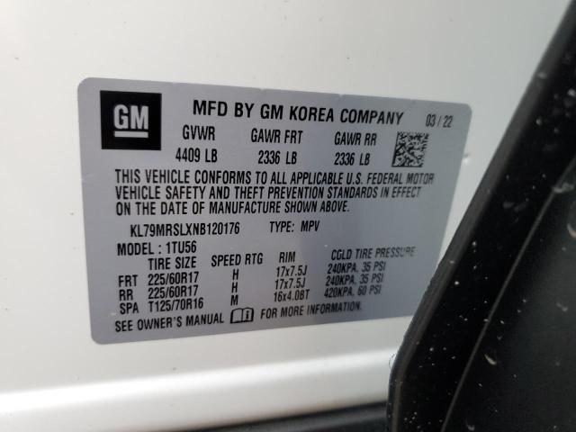 Photo 10 from auction – 2022 CHEVROLET TRAILBLAZE with VIN KL79MRSLXNB120176