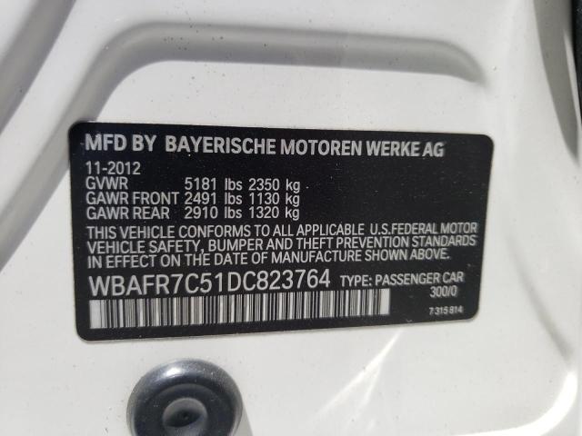 Photo 10 from auction – 2013 BMW 535 I with VIN WBAFR7C51DC823764