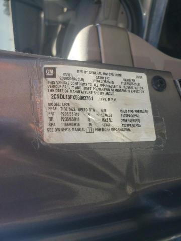 Photo 10 from auction – 2005 CHEVROLET EQUINOX LS with VIN 2CNDL13FX56082361