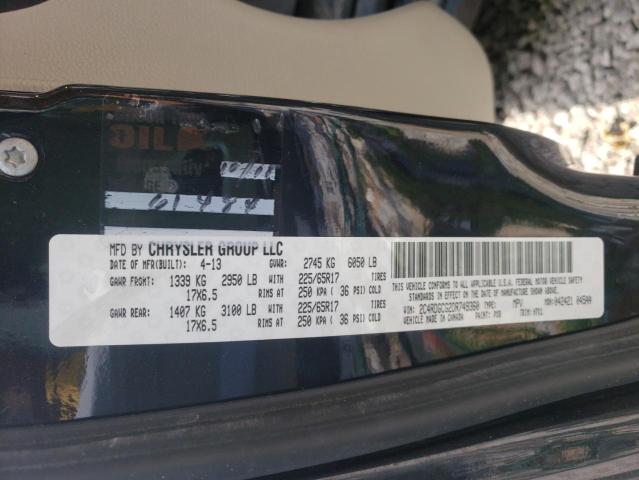Photo 10 from auction – 2013 DODGE GRAND CARA with VIN 2C4RDGCG2DR749360