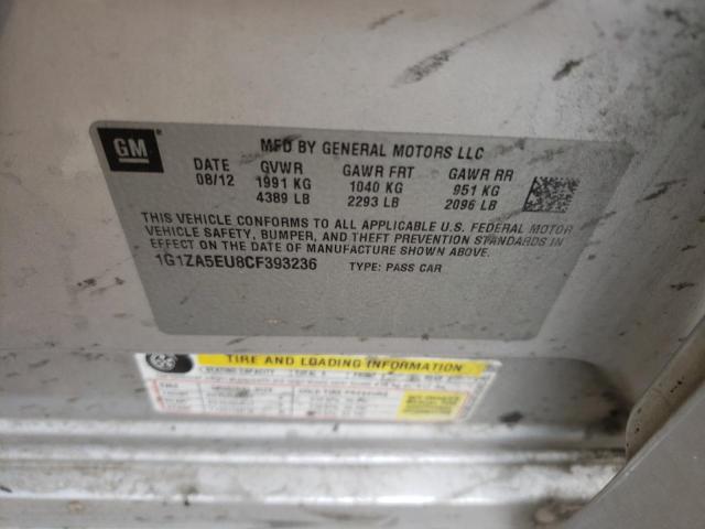 Photo 10 from auction – 2012 CHEVROLET MALIBU LS with VIN 1G1ZA5EU8CF393236