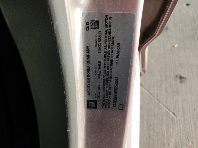 Photo 10 from auction – 2013 CHEVROLET SPARK LS with VIN KL8CB6S96DC579577