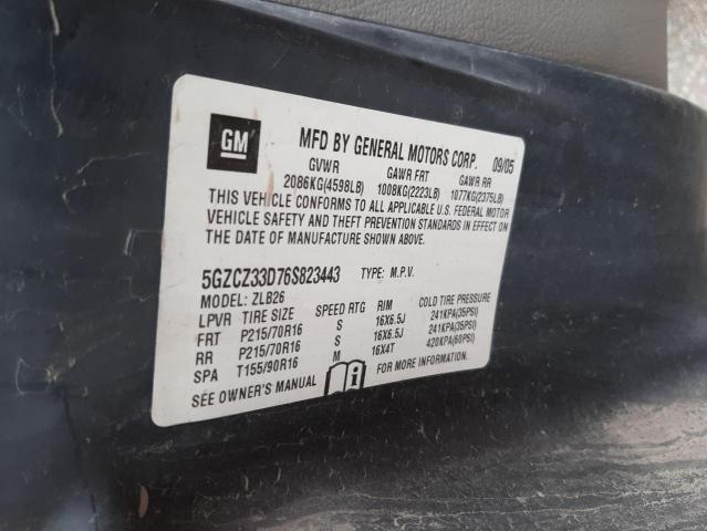 Photo 10 from auction – 2006 SATURN VUE with VIN 5GZCZ33D76S823443