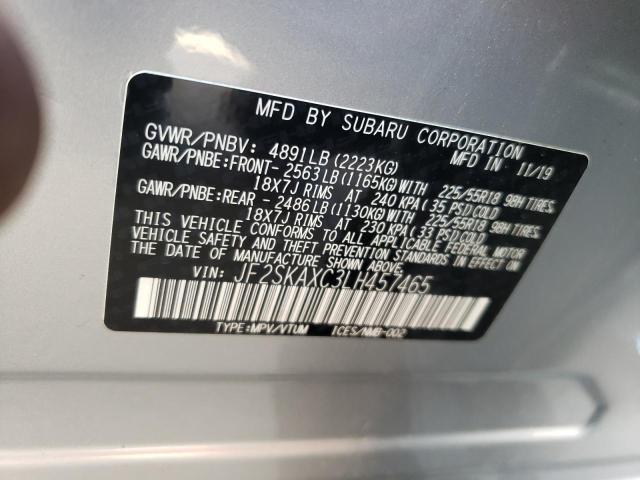 Photo 10 from auction – 2020 SUBARU FORESTER T with VIN JF2SKAXC3LH457465