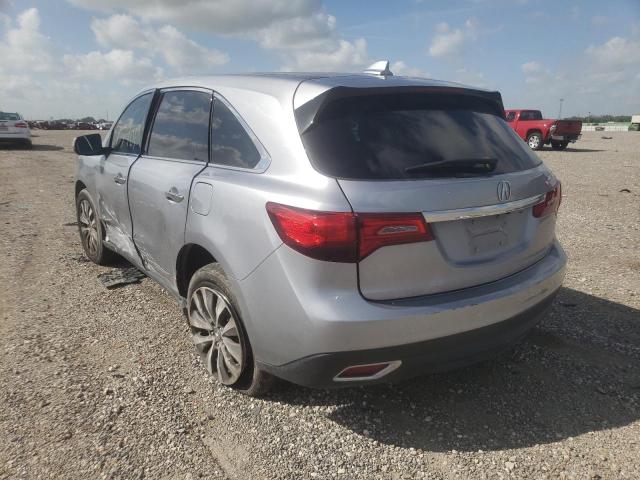 Photo 3 from auction – 2016 ACURA MDX TECHNO with VIN 5FRYD3H40GB021750