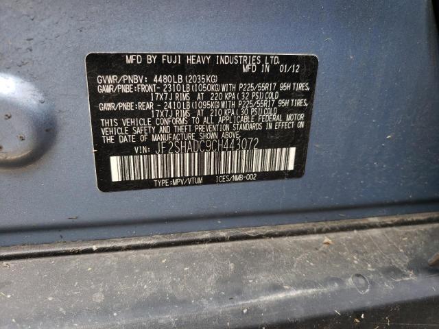 Photo 10 from auction – 2012 SUBARU FORESTER 2 with VIN JF2SHADC9CH443072