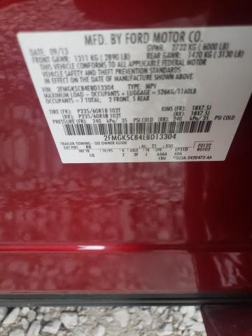 Photo 10 from auction – 2014 FORD FLEX SEL with VIN 2FMGK5C84EBD13304