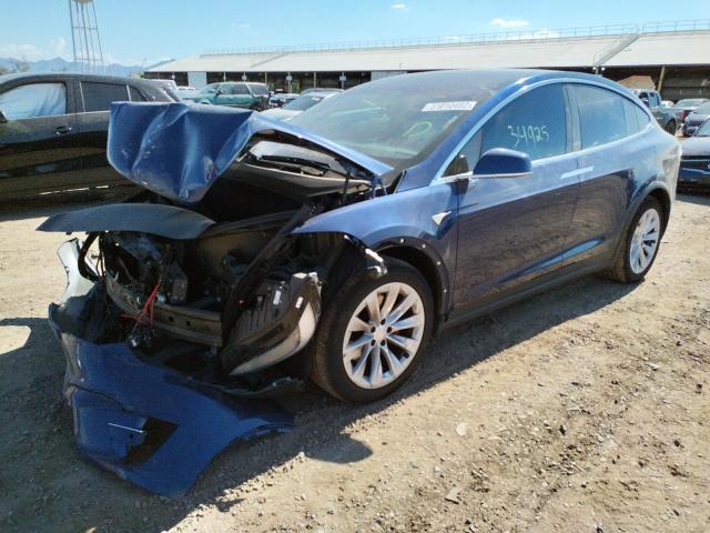 Photo 2 from auction – 2021 TESLA MODEL X with VIN 5YJXCAE48MF322710