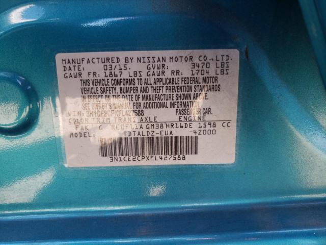 Photo 10 from auction – 2015 NISSAN VERSA NOTE with VIN 3N1CE2CPXFL427588