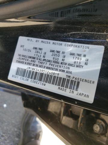 Photo 10 from auction – 2005 MAZDA 3 HATCHBAC with VIN JM1BK343951240819
