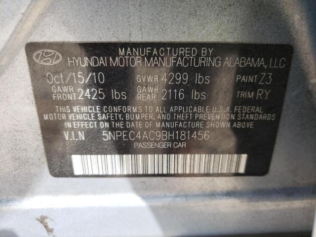 Photo 10 from auction – 2011 HYUNDAI SONATA with VIN 5NPEC4AC9BH181456
