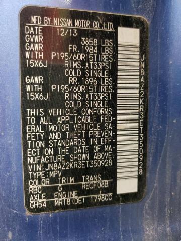 Photo 10 from auction – 2014 NISSAN CUBE S with VIN JN8AZ2KR3ET350928