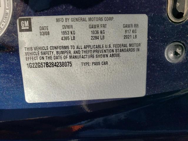 Photo 10 from auction – 2008 PONTIAC G6 BASE with VIN 1G2ZG57B284238075