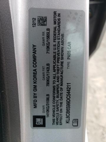 Photo 10 from auction – 2013 CHEVROLET SPARK LS with VIN KL8CB6S99DC544211