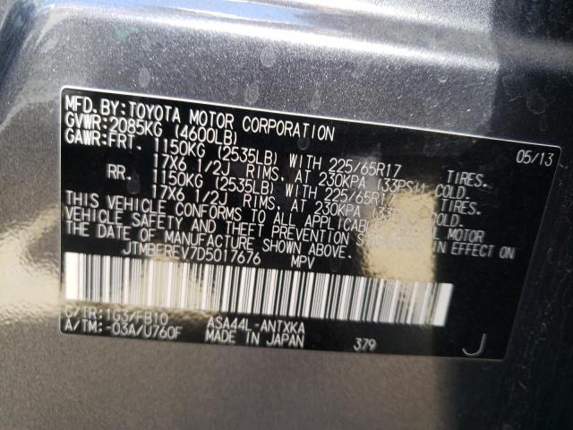 Photo 10 from auction – 2013 TOYOTA RAV4 LE with VIN JTMBFREV7D5017676