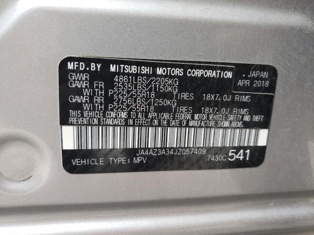 Photo 10 from auction – 2018 MITSUBISHI OUTLANDER with VIN JA4AZ3A34JZ057409