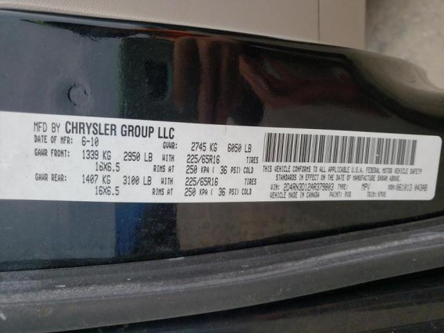 Photo 10 from auction – 2010 DODGE GRAND CARA with VIN 2D4RN3D12AR379803