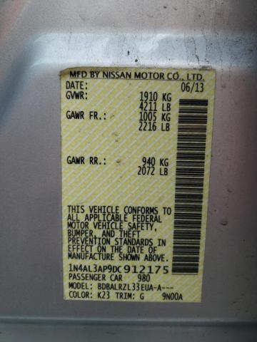 Photo 10 from auction – 2013 NISSAN ALTIMA 2.5 with VIN 1N4AL3AP9DC912175