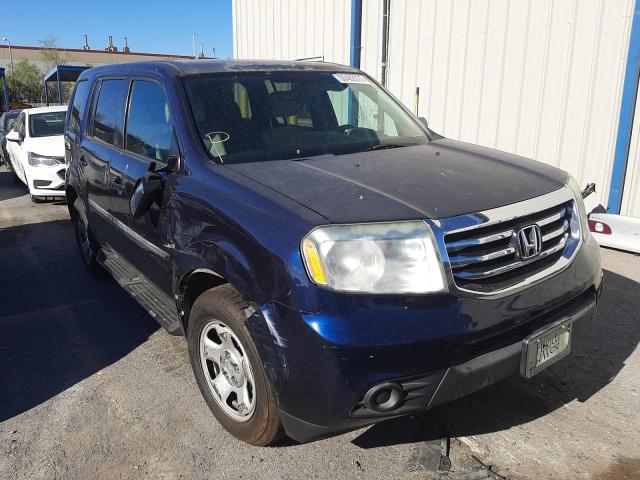 HONDA PILOT LX 2014 with VIN 5FNYF3H27EB006119 - Photo from auction
