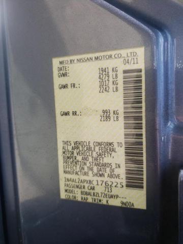Photo 10 from auction – 2011 NISSAN ALTIMA BAS with VIN 1N4AL2APXBC176225
