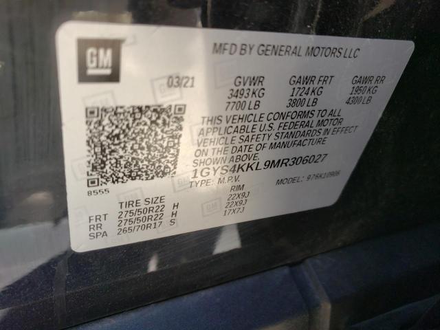 Photo 10 from auction – 2021 CADILLAC ESCALADE E with VIN 1GYS4KKL9MR306027