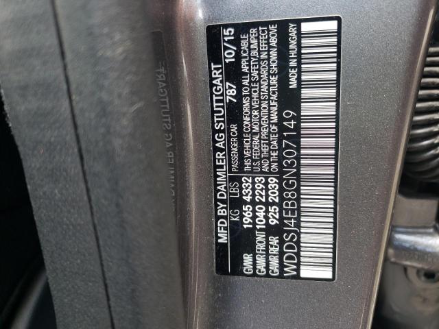 Photo 10 from auction – 2016 MERCEDES-BENZ CLA 250 with VIN WDDSJ4EB8GN307149