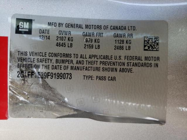 Photo 10 from auction – 2015 CHEVROLET CAMARO LT with VIN 2G1FF1E39F9199073