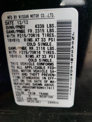 Photo 10 from auction – 2013 NISSAN ROGUE S with VIN JN8AS5MT6DW017411