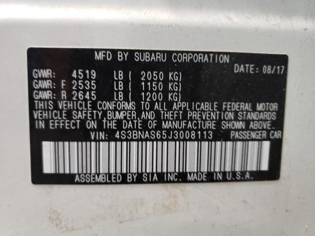 Photo 10 from auction – 2018 SUBARU LEGACY SPO with VIN 4S3BNAS65J3008113