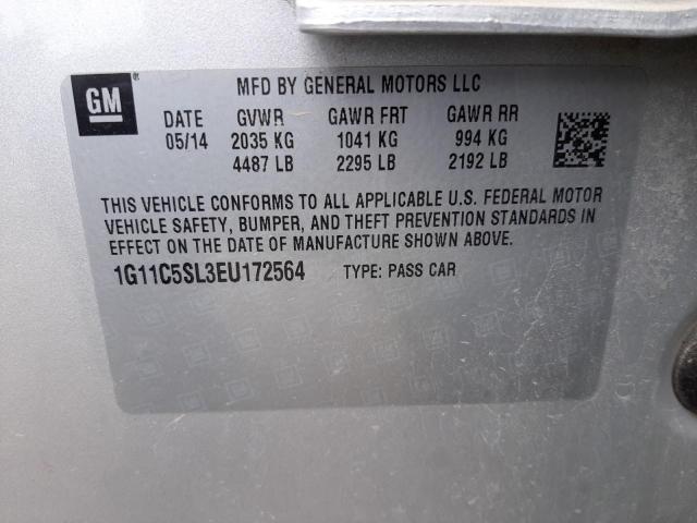 Photo 10 from auction – 2014 CHEVROLET MALIBU 1LT with VIN 1G11C5SL3EU172564