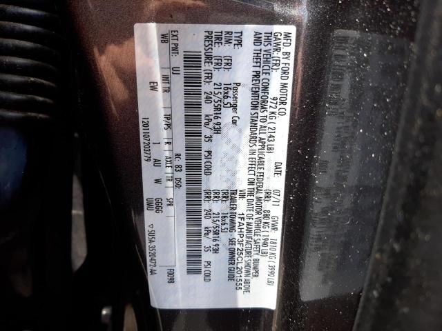 Photo 10 from auction – 2012 FORD FOCUS SE with VIN 1FAHP3F25CL201555
