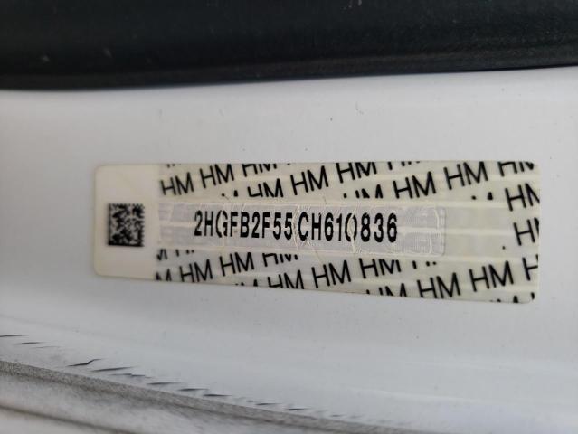Photo 10 from auction – 2012 HONDA CIVIC LX with VIN 2HGFB2F55CH610836
