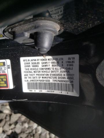Photo 10 from auction – 2010 HONDA INSIGHT EX with VIN JHMZE2H76AS013233