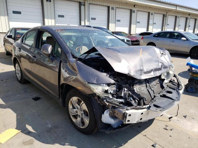 HONDA CIVIC LX 2013 with VIN 19XFB2F56DE033603 - Photo from auction