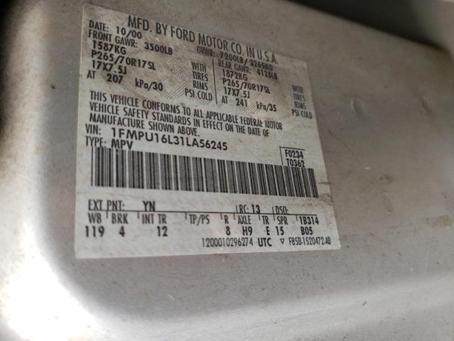 Photo 10 from auction – 2001 FORD EXPEDITION with VIN 1FMPU16L31LA56245