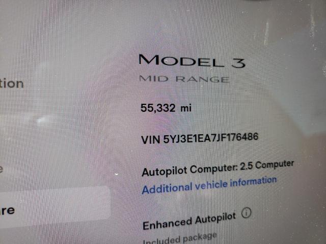 Photo 8 from auction – 2018 TESLA MODEL 3 with VIN 5YJ3E1EA7JF176486